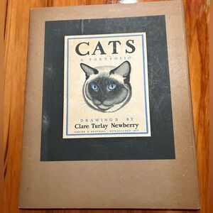 CATS A Portfolio 1943 Clare Turlay Newberry 16 Drawings Lithographs 14"x11.5"